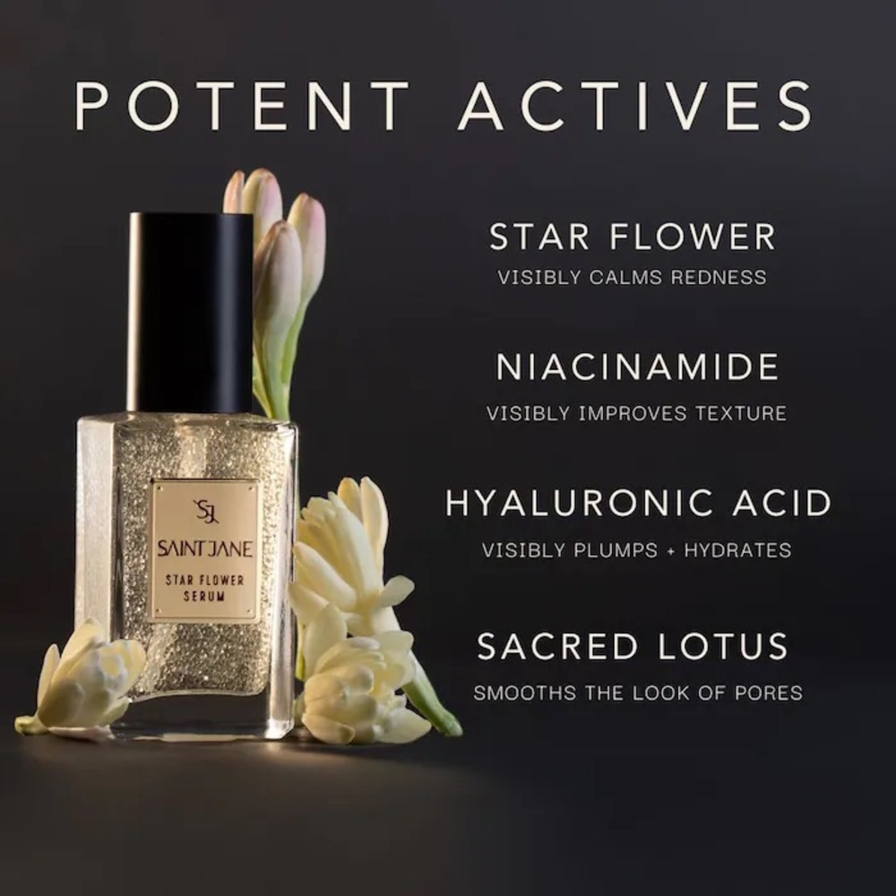 NEW Saint Jane Star Flower Hydration Serum with Niacinamide and Hyaluronic Acid - Picture 2 of 10